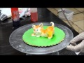 Decorating Cat from Cream - Whipped cream Cat - Eatable Cat in icing