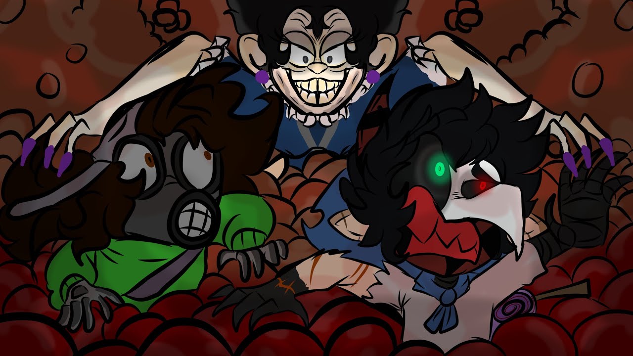 this crazy spider lady chase us down place full of meat candy  | little nightmares 3 | part 2