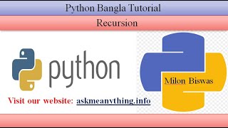 Python Bangla Tutorial 27: Recursion