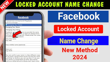 Change Facebook Locked Account Name 2024 | How To Change Facebook Locked Account Name in 2024