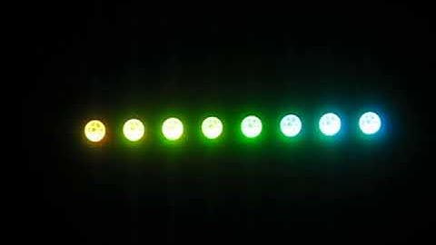 Rainbow effect LEDs using Blinkt! on a Raspberry Pi
