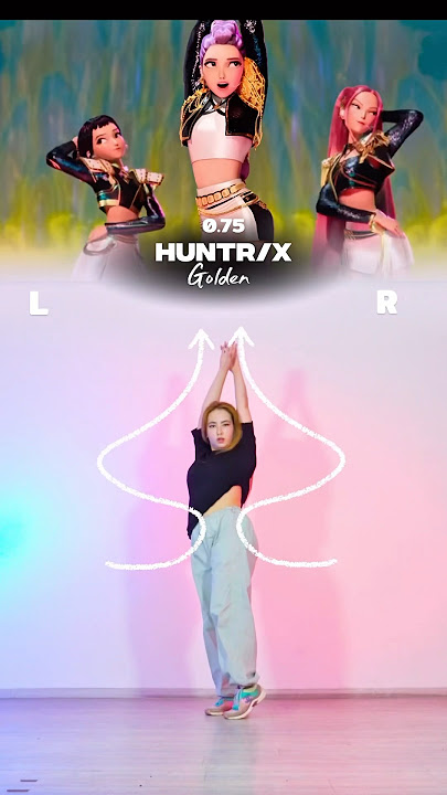 Kpop Demon Hunters|HUNTRIX - GOLDEN dance tutorial #kpopdemonhunters #huntrix #golden #dancetutorial