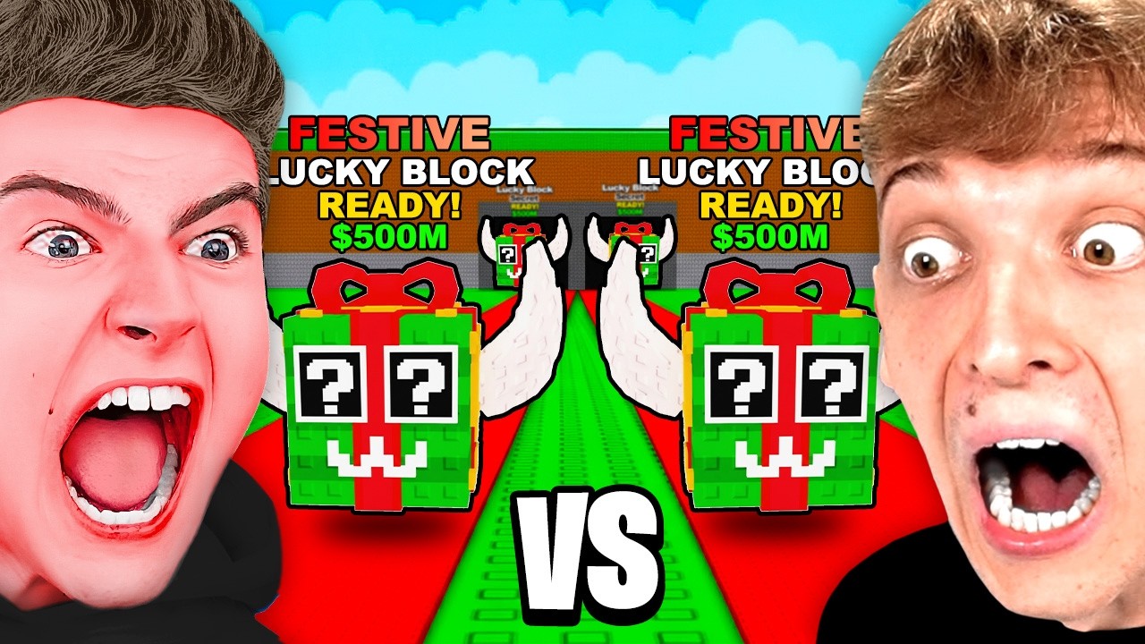 Wir öffnen 100 WEIHNACHTS LUCKY BLÖCKE in Steal A Brainrot 😱