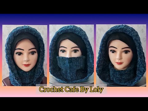 كروشيه دفاية زنط للرأس والرقبة      قناة كروشيه كافيه