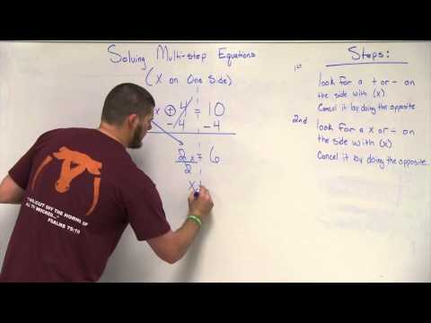 Solving Mult-Step Equations Part 1 Tatum High School