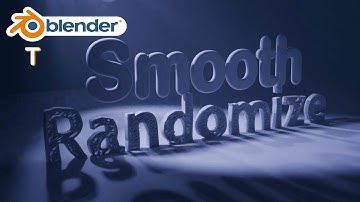 Smooth and Randomize Tool Blender Telugu