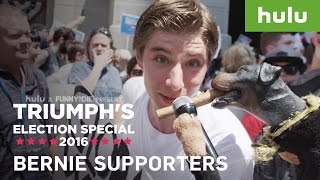 Bernie Sanders Supporters At The DNC • Triumph on Hulu