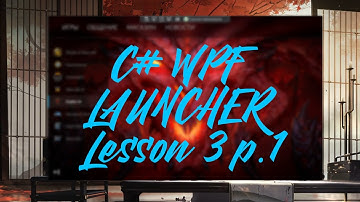 C# WPF. Игровой лаунчер. Урок 3. Боковое меню ч.1