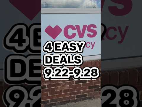 4 Easy Cvs Deals 9.22 -9.28.     🛍🛒