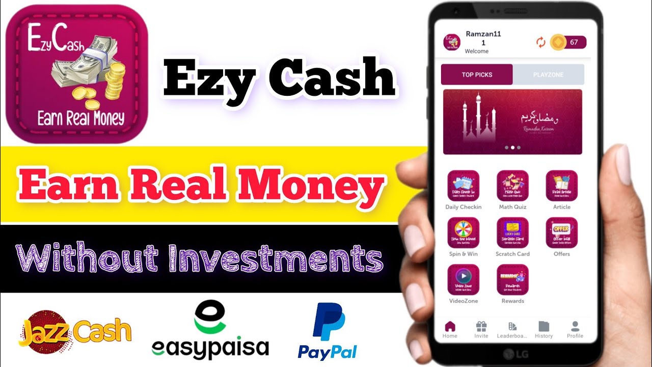 Ezy Cash Earn Money App Online Earning Without Investments Make ezy-cash-earn-money-app-online-earning-without-investments-make