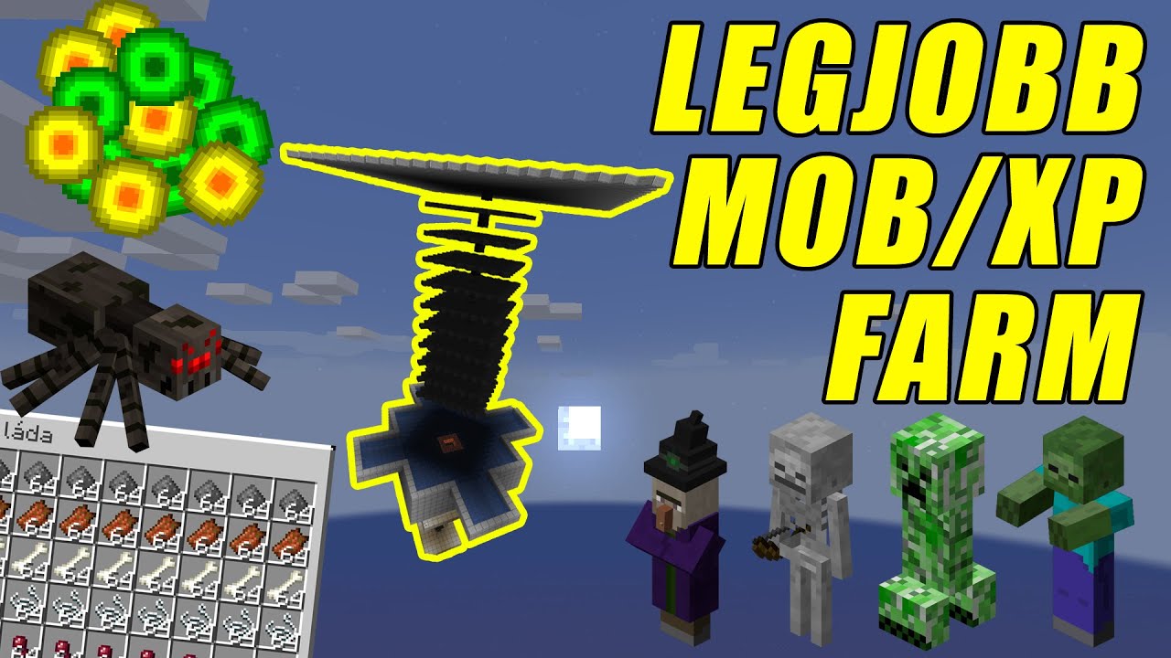 Legjobb Mob/Xp Farm | Minecraft Tutorial Magyarul | 1.19 Java