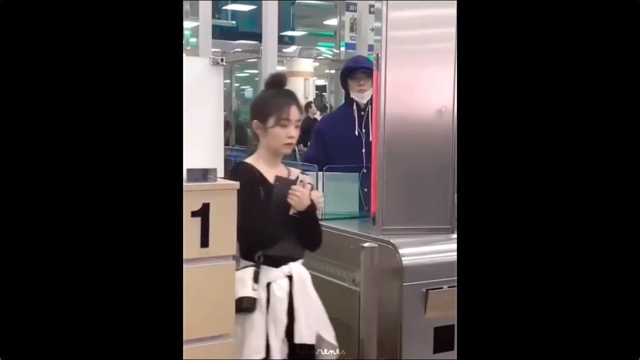 [HUNRENE] 훈린 ✗ sehun and irene cute moment - incheon airport