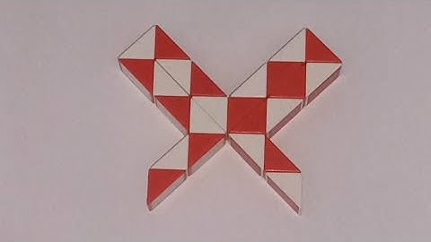 Make a Alphabet X with Snake Cube