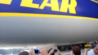 Wingfoot One Rolling Out of the Hangar After Christening