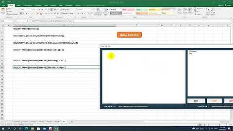 Công cụ học SQL ngay trong Excel