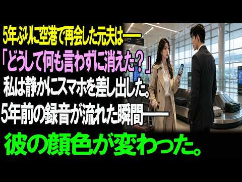 5年ぶりの空港――元夫は私を呼び止めた。「どうして黙って消えた？」私は何も言わず、一本の音声を再生する。その最初の一言を聞いた瞬間――彼は凍りついた