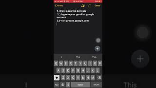 How to make google group / gmail group / web forum / Q & A forum / collaborative inbox on mobile
