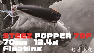 【スティーズポッパー70F】出番多し！フロロで使えるトップウォーター！！