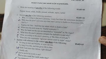 BA Program 4th semester English question paper 2022 (knu University)