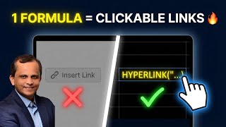 62. Excel Tips & Tricks: Create Smart Hyperlinks Using HYPERLINK Formula
