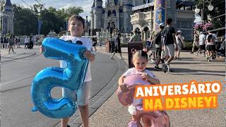 Dia de aniversário no Magic Kingdom 🎂