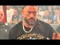 Off air footage of Roman Reigns struggling to leave ringside after WWE RAW