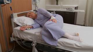 Getting in and out of bed after gynaecology surgery | Gynaecology surgery | Mater Mothers
