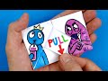 GRIMACE SHAKE Vs  RAINBOW FRIENDS BLUE! - Arts and Paper Crafts for FANS