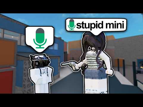 Trolling As An ANNOYING MINI Avatar In MM2 VOICE CHAT...