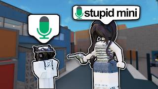 Trolling As An ANNOYING MINI Avatar In MM2 VOICE CHAT... screenshot 5