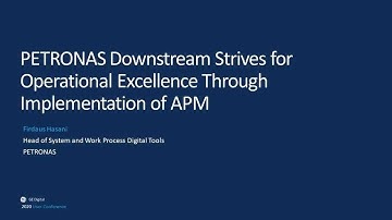 GE Digital User Conference: PETRONAS Downstream Strives for Operational Excellence Through APM