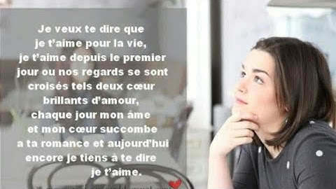 Texte D Amour Pour Lui Youtube