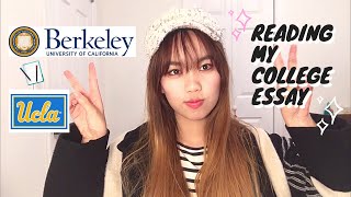 Information UC COLLEGE APP REVIEW - ESSAY THAT GOT ME INTO UC BERKELEY + Tips Guide