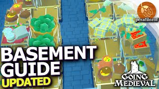 🍓How to prevent Food rotting at high Temperature by building a Basement with ice in Going Medieval