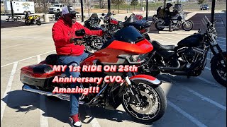 1ST RIDE ON 25TH ANNIVERSARY HARLEY CVO 2024 @harleydavidson @BlackGoldHarleyDavidson