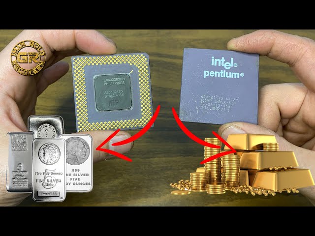Gold & Silver Recovery from İntel Pentium ipp Cpu Processors Gold & Silver Recovery from İntel Pentium ipp Cpu Processors