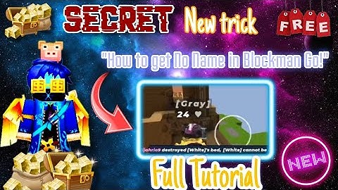 😱 How to get Invisible name in Blockman go! 🔥 (Full Tutorial)