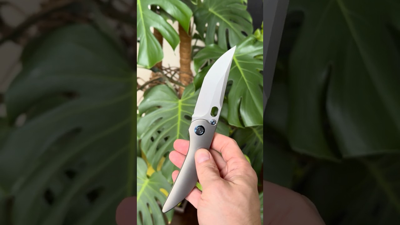 WE Knife Attor Integral Titanium Framelock Dalibor Bergam 20CV Minimalist Folder 