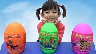 Săn Và Bóc Trứng Khủng Long Lấy Đồ Chơi ❤ AnAn ToysReview TV ❤