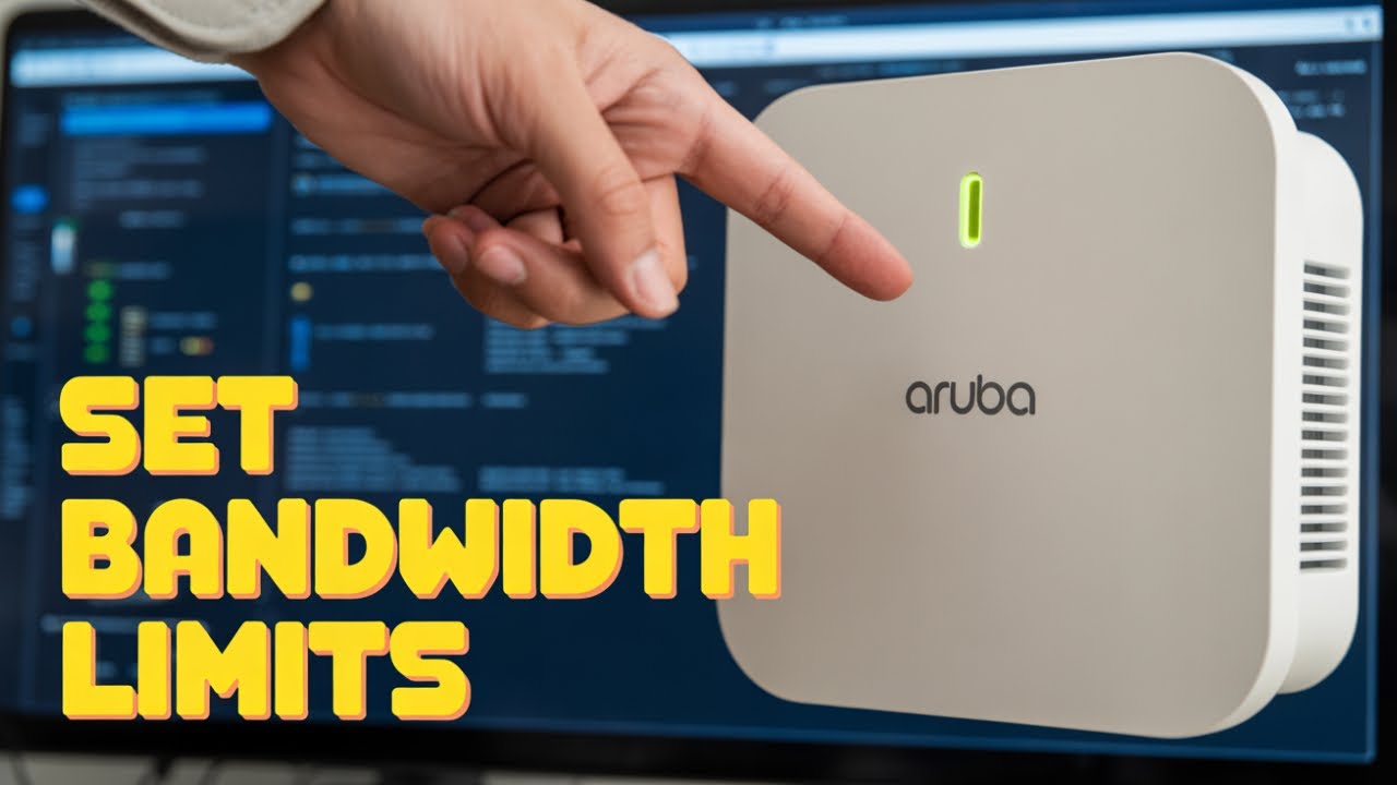 How to set bandwidth limit on Aruba Access Point - YouTube