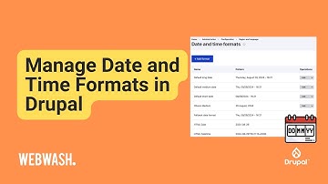 Manage Date and Time Formats in Drupal