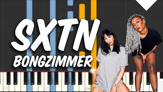 SXTN - Bongzimmer Piano Tutorial Synthesia