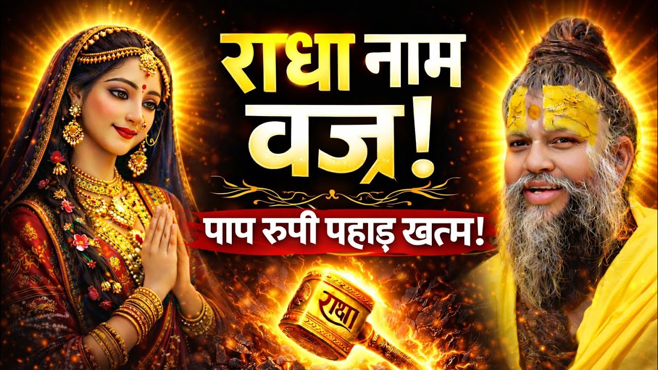 राधा नाम का वज्र – पाप रूपी पहाड़ चकनाचूर | Premanand Maharaj