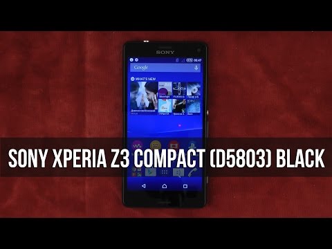 Распаковка Sony Xperia Z3 Compact D5803 Black