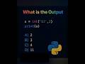 What is the output of this python code??? #python
