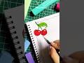 Cherry Border Design 🍒 | Cute &amp; Aesthetic Journal Idea ✨ #shorts #youtubeshorts #ytshorts #viral