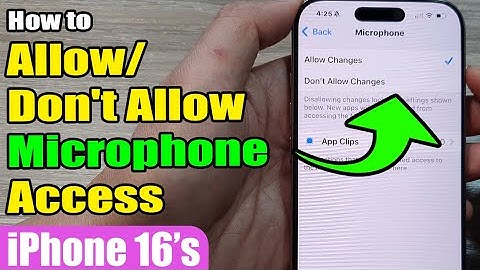 🎤 How to Allow/Don