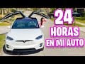 24 HORAS EN EL AUTO 😱 1 DIA ENCERRADA EN EL CARRO 🚗 EL COCHE SE VUELVE UN ASCO! Sandra Cires Art