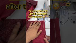 Perfect Straight Dart Stitching Trick ✂️ | Easy Tailoring Method 🔥 #shorts #viralshorts