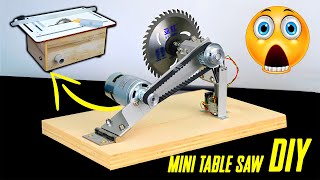 I Built This Mini Table Saw Really Precise But Very Dangerous